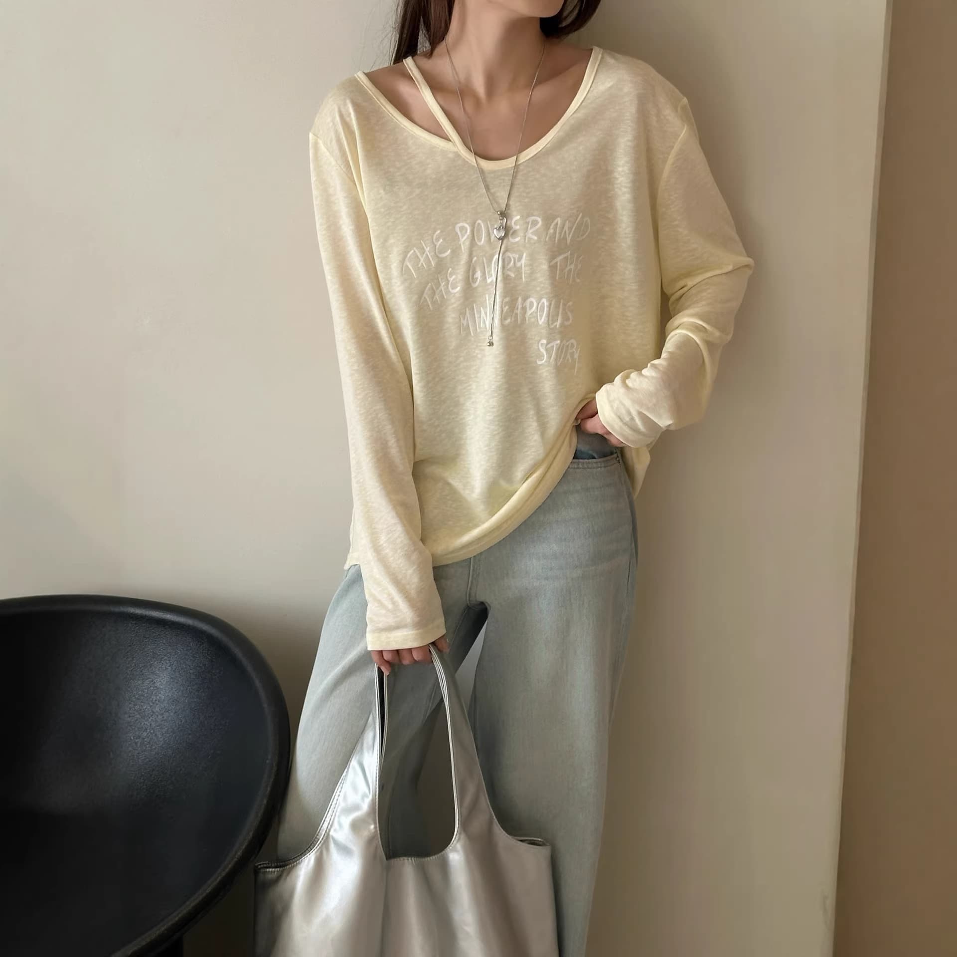 Summer Beach Vacation Yellow Lightweight Long-Sleeve Sun Protection Cover-Up T-Shirt Women's Sheer Dopamine Top