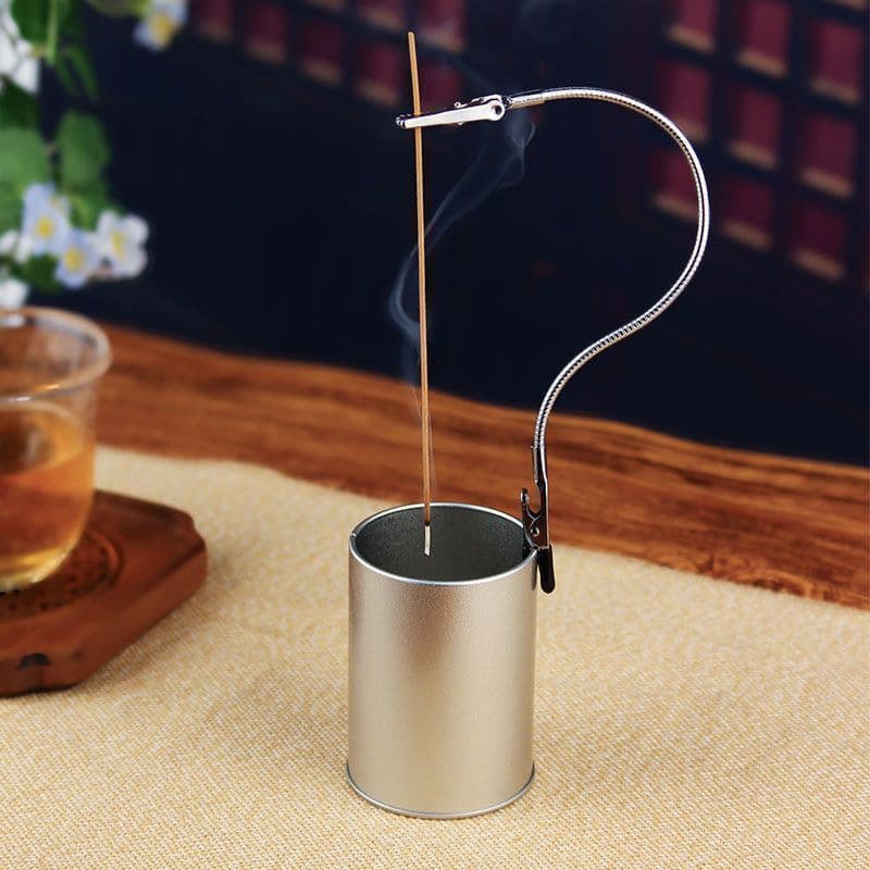 New dual-head adjustable magnetic mosquito coil clamp for incense sticks/business cards