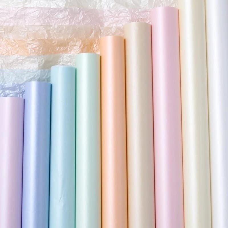 White Bouquet Packaging DIY Materials Lining Paper Cake Decoration Baking Paper Mother's Day Eco-Friendly 12 Colors Available