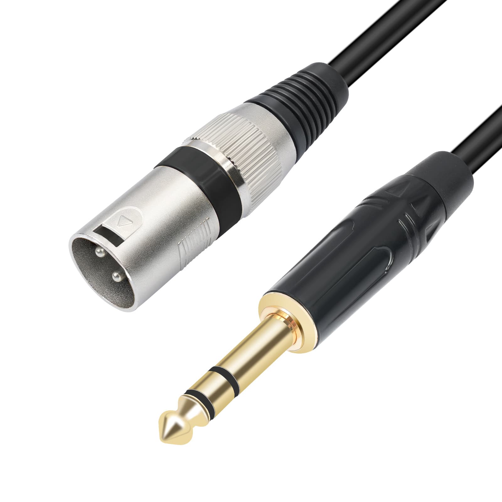 Cross-border hot-selling in stock TRS stereo 6.35mm male to XLR male audio cable for mixer, microphone, and speaker