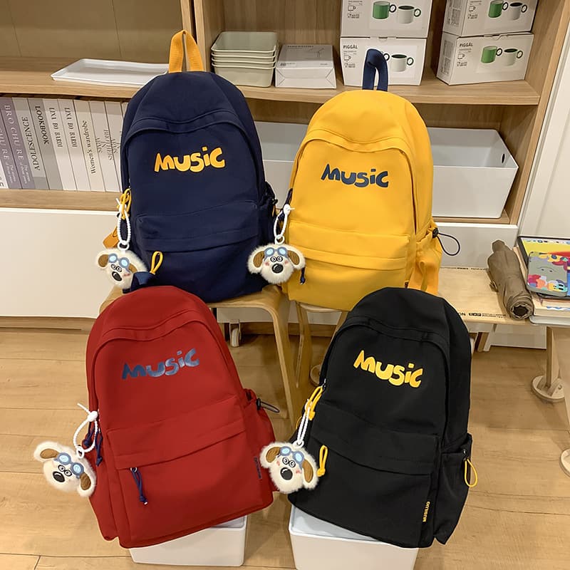 Unisex College Style Backpack Large Capacity Travel Lightweight Nylon School Bag for High School And Junior High Students