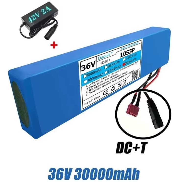 10S3P 36V30Ah Battery Pack 18650 Lithium Ion Battery 500W for High-Power Motorcycle Scooter