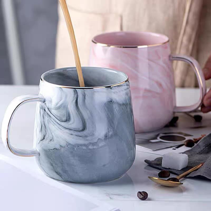 Ceramic cup, mug, breakfast cup, business event, marble cup, souvenir, holiday gift, couple cup batch