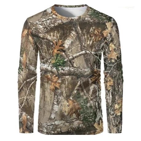 Cross-border Trade Men's Camo Hunting Long Sleeve T-Shirt Outdoor Sports Tactical Training Long Sleeve T-Shirt In Stock