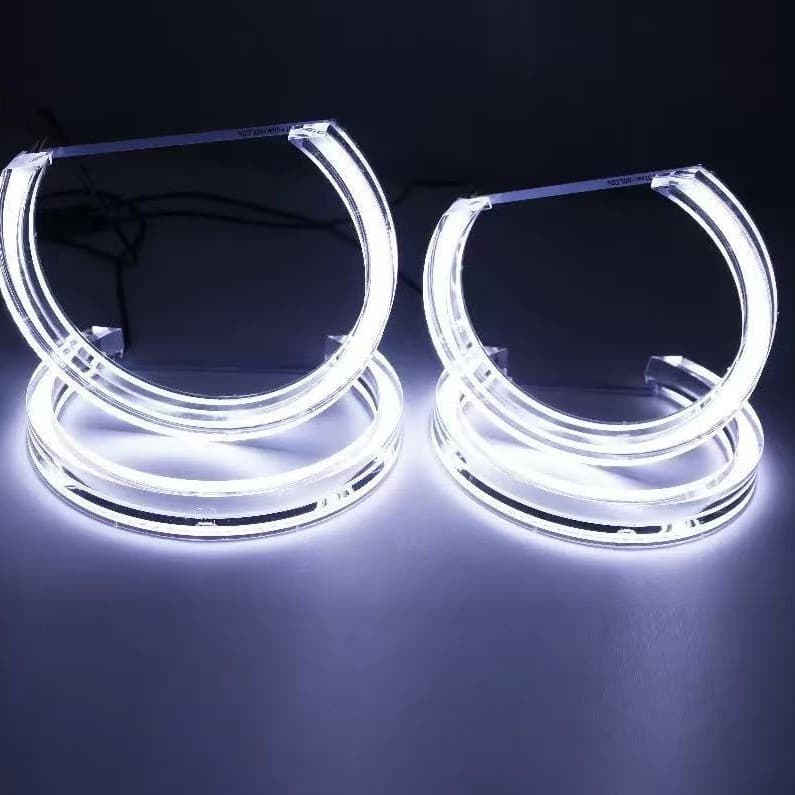 Car LED Crystal Angel Eye Rings for BMW E36 E46 E38 E39 E60 Half-Circle Style Angel Eye Halo