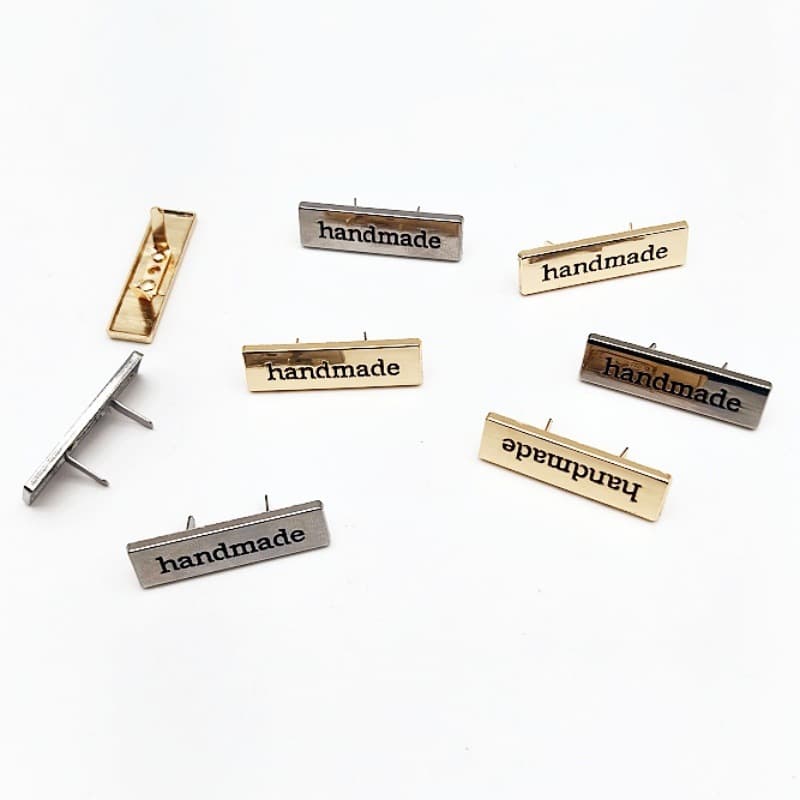 New diy handmade English label metal inserts luggage decorations clothing handmade signs hardware accessories wholesale