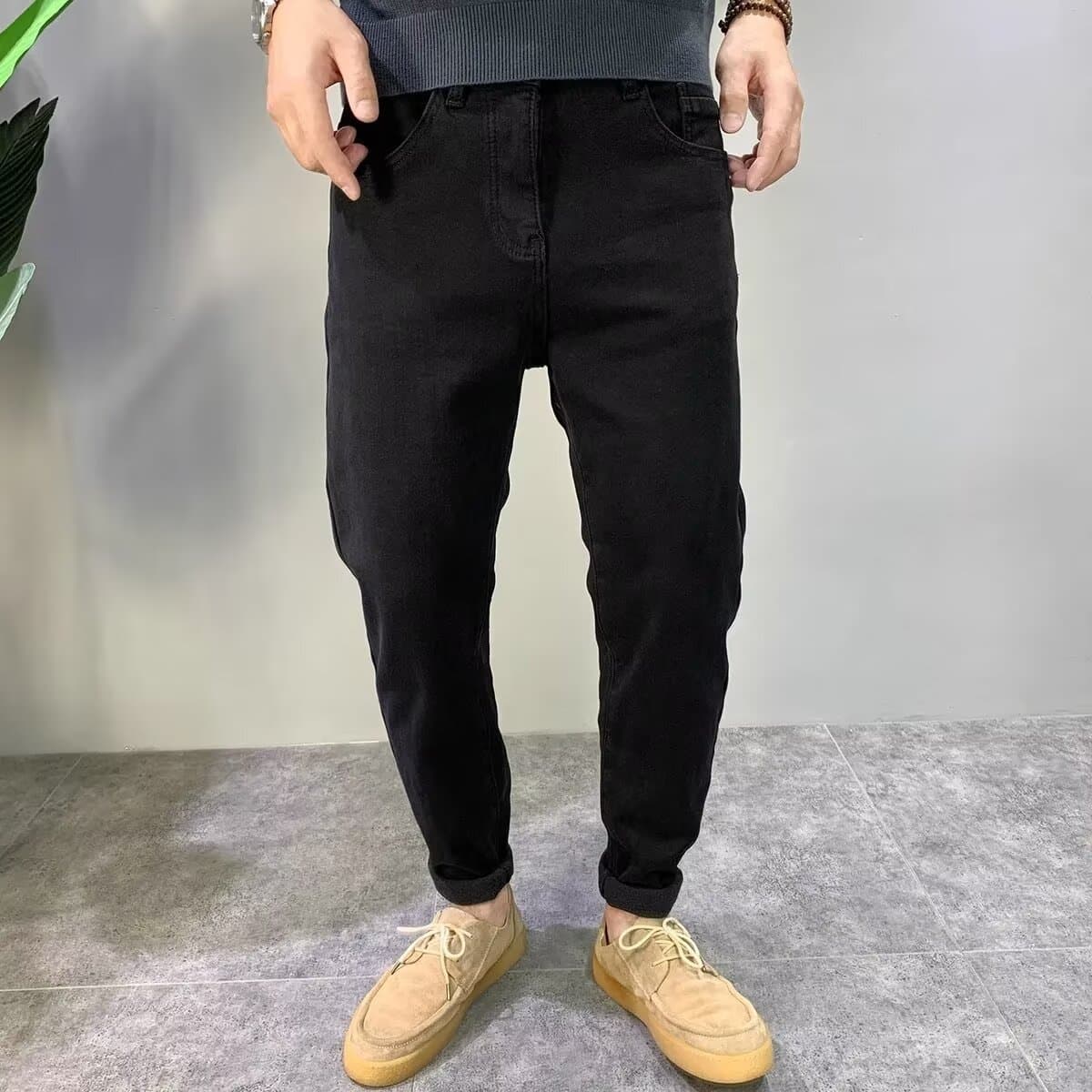 Versatile Casual Pants for Men Loose Straight Leg Casual Pants 2026 Trendy Drawstring Pants Versatile Ins Hong Kong Style Men's Pants