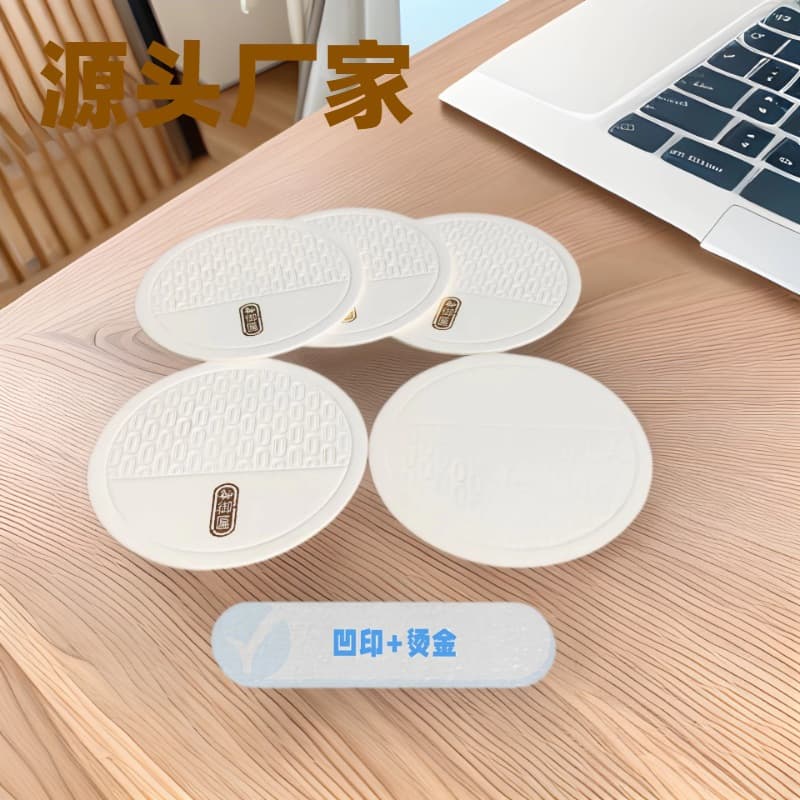 FSC certified paper coasters luminous bar coasters absorbent paper coasters 100% degradable pure pulp coasters customized