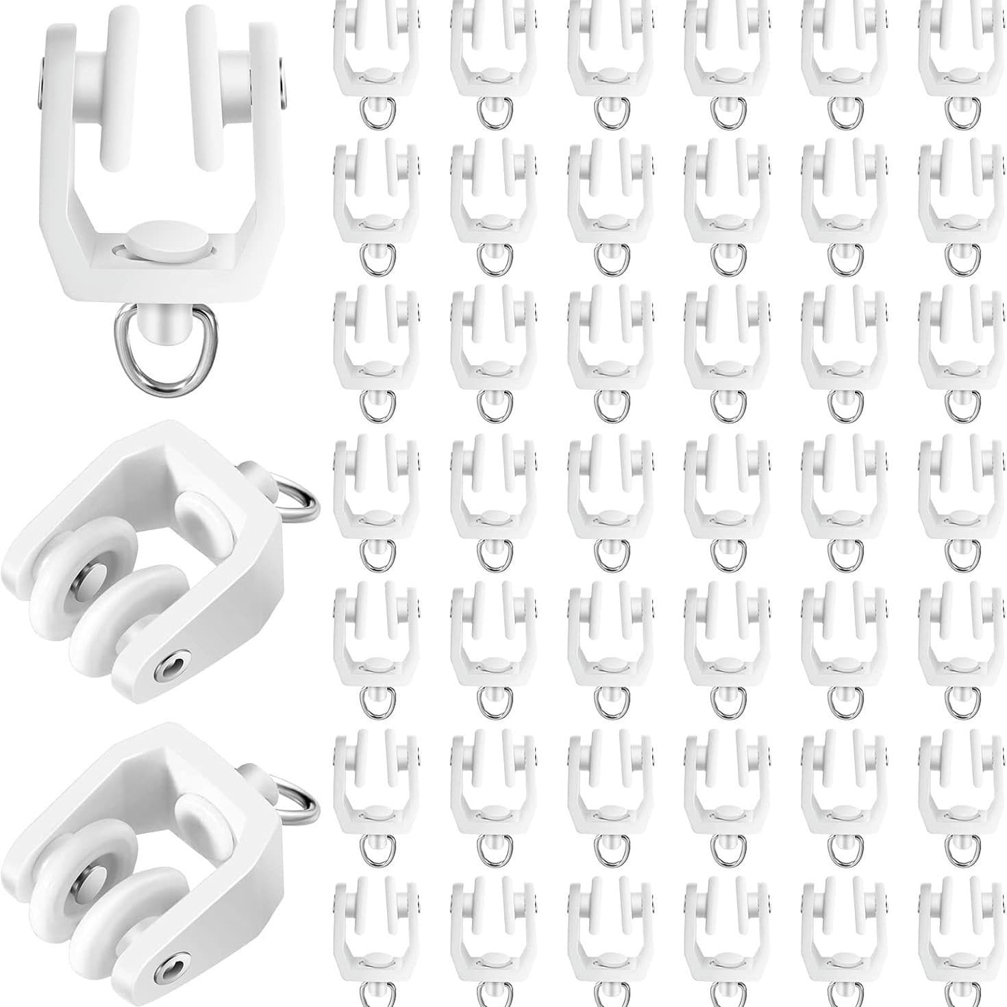 Cross-border TEMU Amazon Dropshipping Curved Track Curtain Pulleys Sliding Guide Wheels
