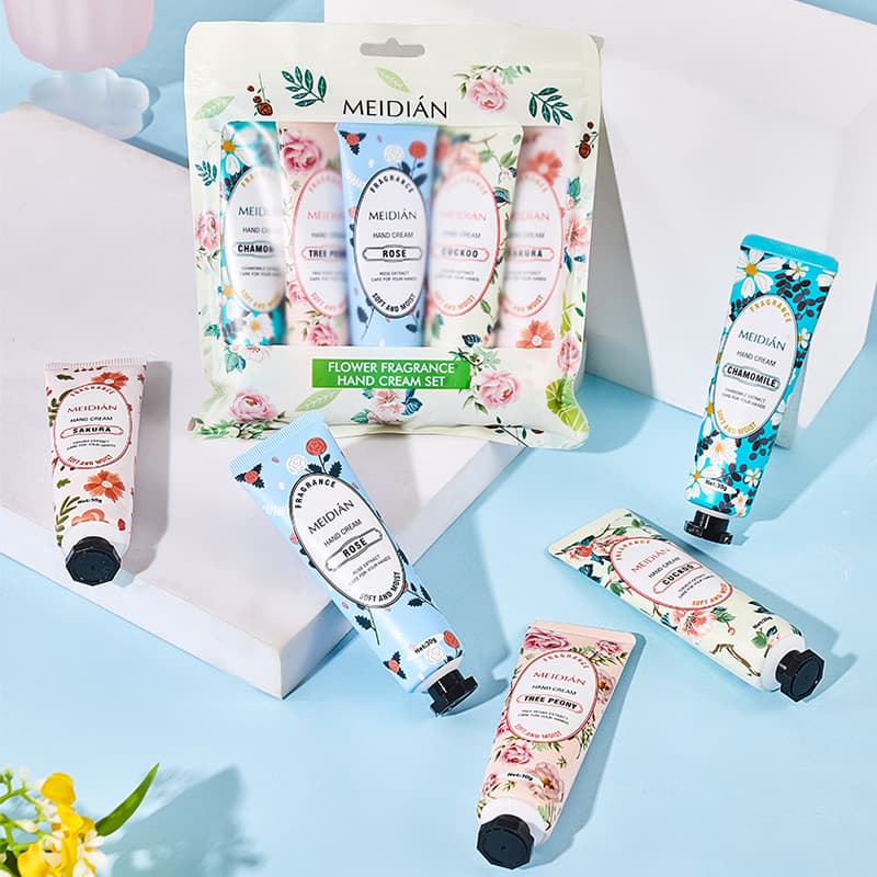 [Export Exclusive] Meidian Floral Fragrance Hand Cream 5-Pack Bag Set Hand Cream Set for Russia Cross-Border