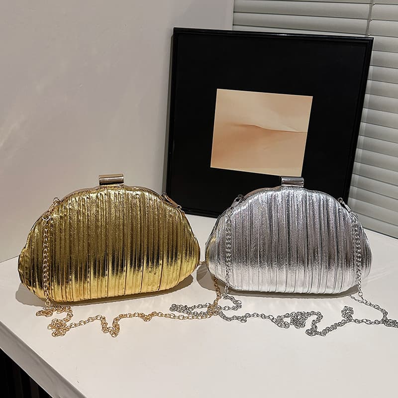 Trendy Shell Bag Spring 2025 New European and American Fashion Niche Shoulder Bag for Women Versatile Chain Box Bag