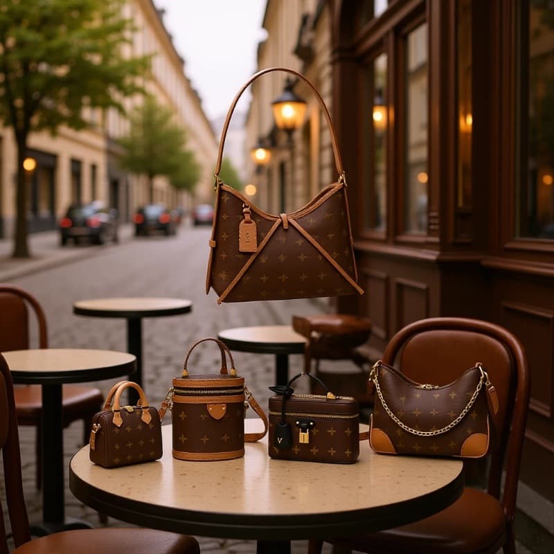 Cross-border classic presbyopic women's bag, first-layer cowhide, European and American retro crossbody shoulder handbag, Cario baguette