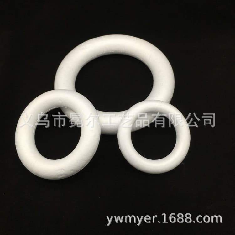 Factory Direct Foam Ring Foam Wreath Blank for Wedding Decoration DIY Donut for Kids