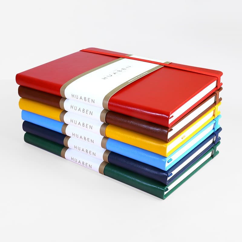 Amazon Notebook A5 Tie Closure Faux Leather Notebook Custom Elastic Band Notebook Diary Office Portable