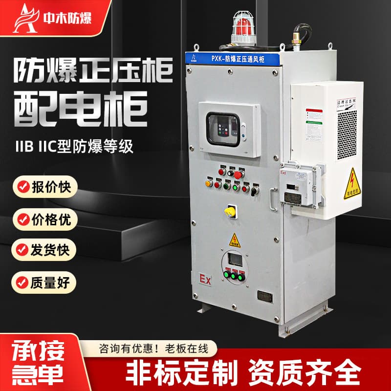 PXK Explosion-Proof Positive Pressure Cabinet Distribution Cabinet with Air Conditioning, Explosion-Proof Ventilation Heat Dissipation Inverter Cabinet, Instrument Box Control Cabinet PLC