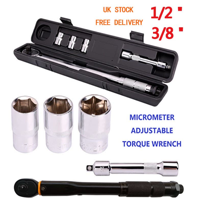 Torque preset wrench set, multi-functional heavy-duty torque wrench, chrome-plated embossed scale, machine repair special, 45 steel.