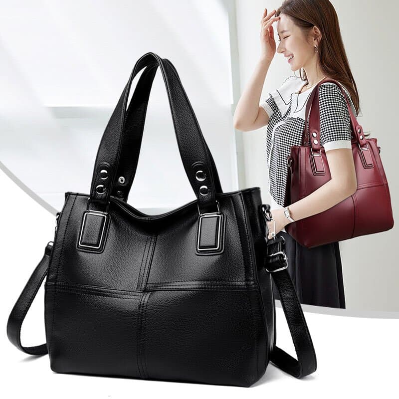 Practical Bag Women 2023 New Fashion Tote Bag Large Capacity Women's Bag Middle-aged Mother Bag Shoulder Bag Crossbody Bag