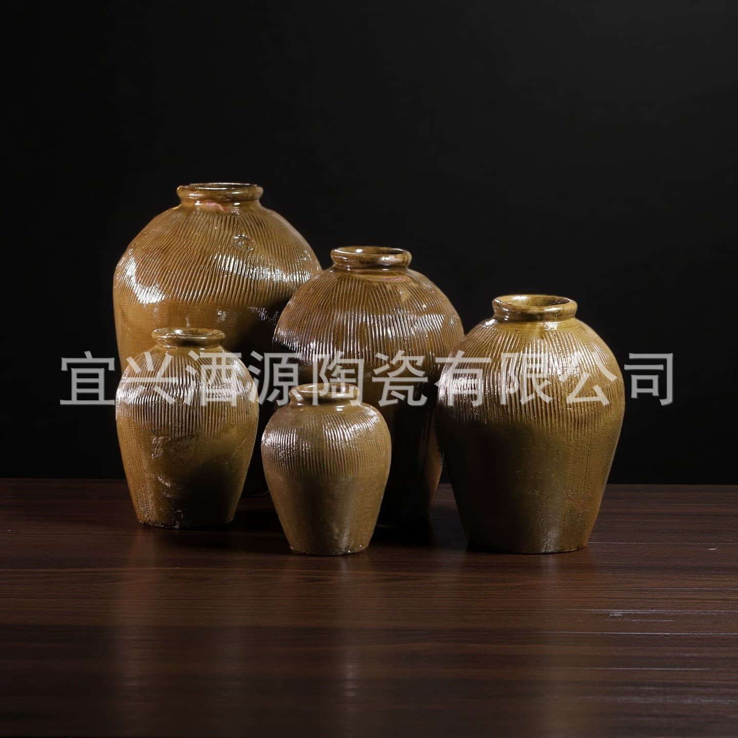 Manufacturer thick earthenware wine jars, household ceramic sealed aging vats for brewing/storage
