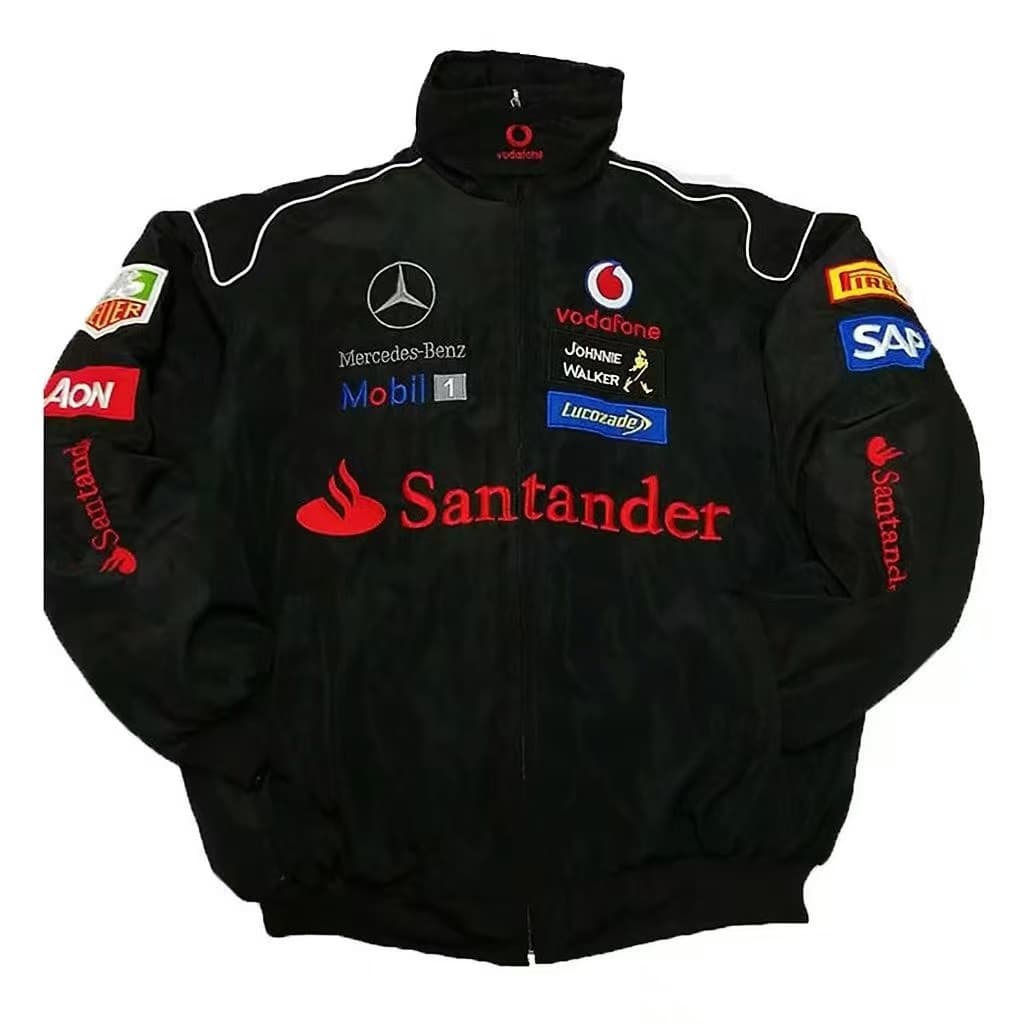 2026 Cross-Border Trade European and American New Racing Suit Printed Zip-Up Jacket Unisex Trendy Casual Coat