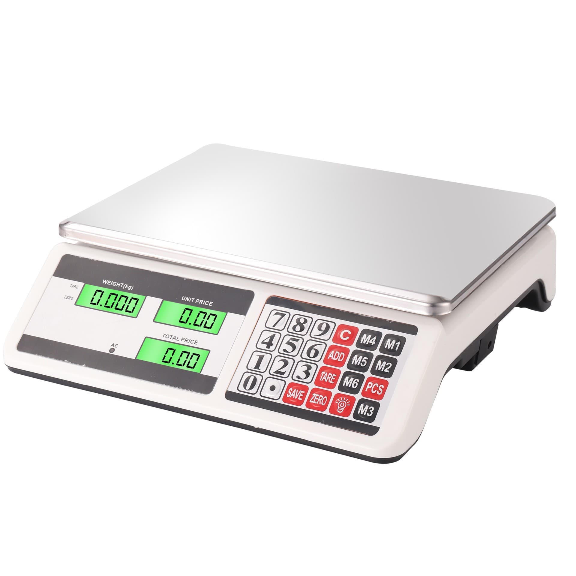 40kg Digital Scale for Fruits, Commercial Electronic Scale, Small Household Scale for Vegetable Vendors, Stall Scale