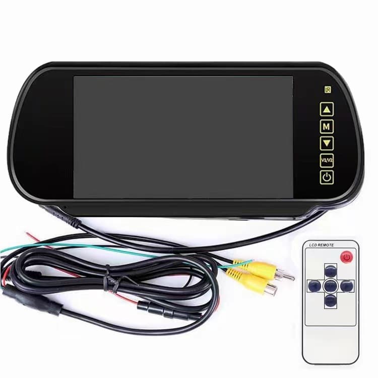 7-Inch Rearview Mirror Monitor with MP5 Car Bluetooth, SD/USB Interface, Reversing Image, HD FM Transmitter for Regular Customers