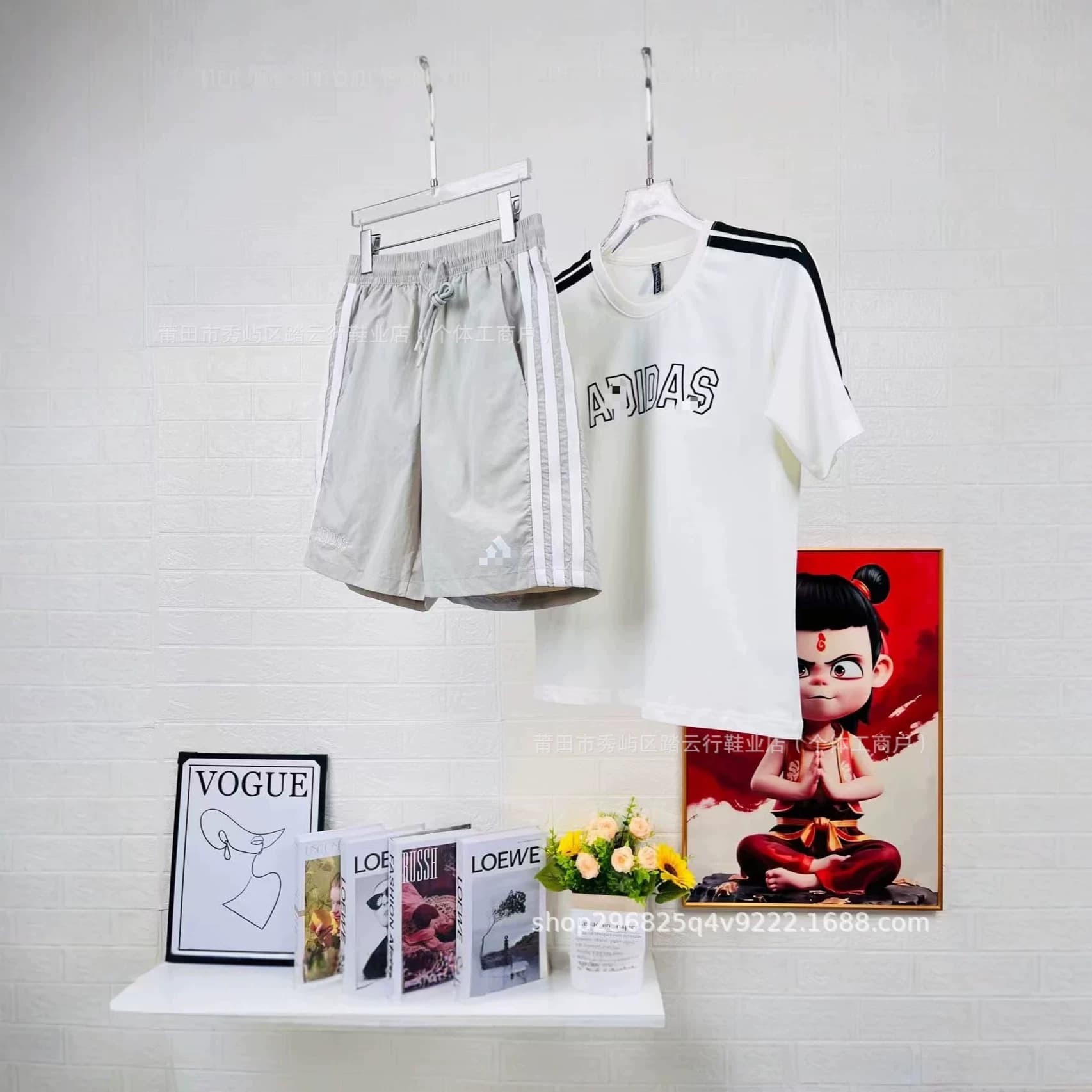 High-End Summer Adidas Originals Unisex Casual Lightweight Breathable Quick-Dry Sports T-Shirt Set