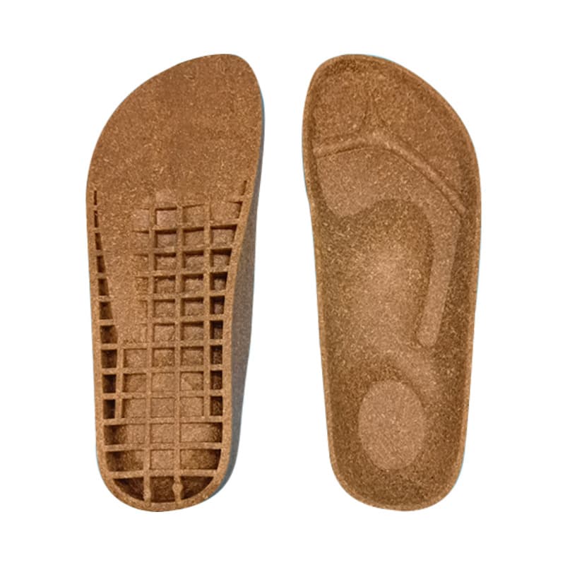 Factory direct new PVC wood grain outsole heightening thick sole slip-on Birkenstock closed-toe slippers outsole