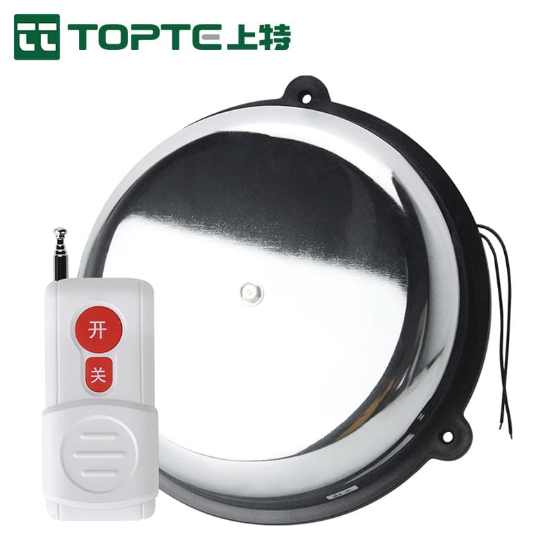 Wireless Remote Control Electric Bell Long Distance 4/6/8/10/12 Inch for School, Factory, Home, Elderly Emergency Bell Alarm