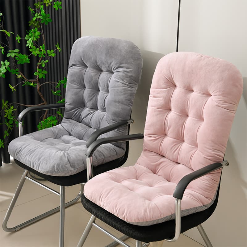Cross-border Ultra-Soft Fleece Bench Cushion, Office Seat and Back Cushion Combo, Thickened Autumn Winter Butt Pad, Lounge Chair Rocker Cushion