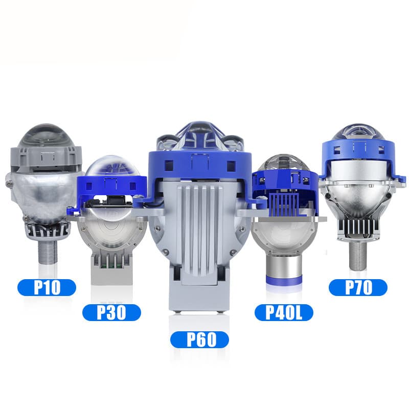 3-inch Car LED Headlight Direct-Shoot Laser LED Lens H4 No-Damage Dual Cup LED Bi-Lens High Power H7
