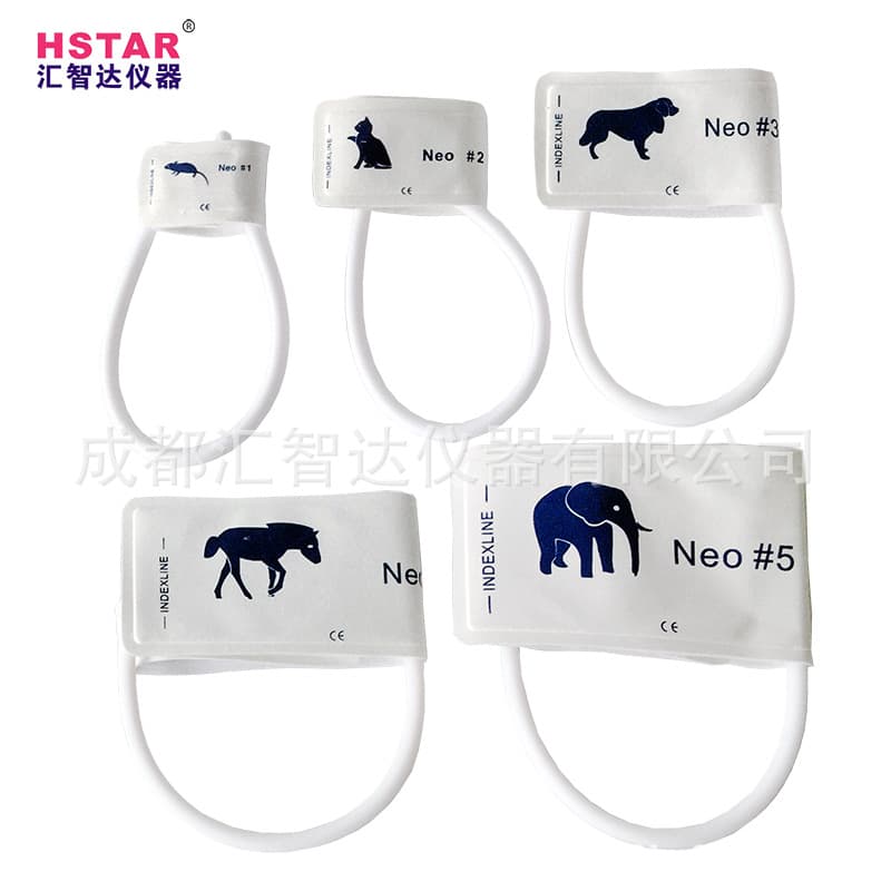 Veterinary veterinary animal pet medical monitor sphygmomanometer disposable non-woven blood pressure cuff cuff strap