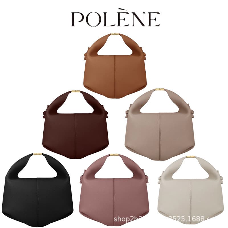 Polene Bento Bag - Bolengen Niche Premium Genuine Leather Women's Bag, Fashionable Versatile Shoulder Crossbody Handbag