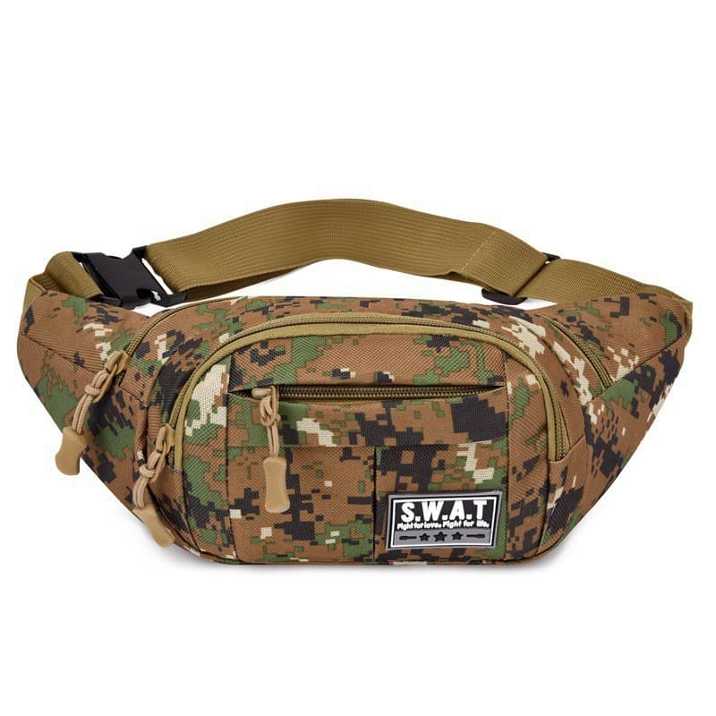 Men's New Chest Bag Single Shoulder Crossbody Bag Outdoor Sports Small Bag Camouflage Summer Casual Waist Bag Versatile