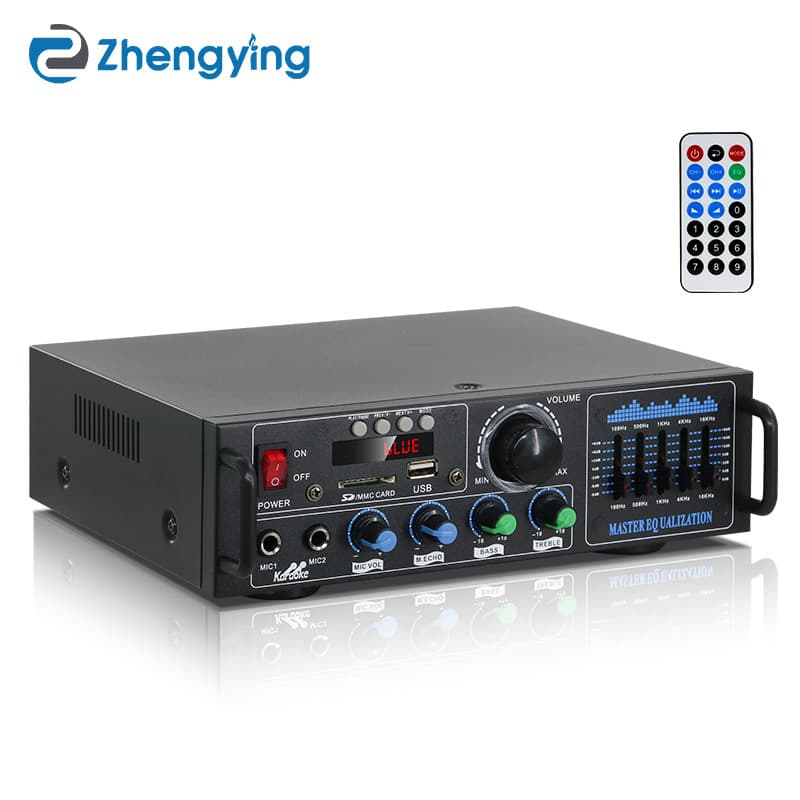 New AV-016BT High-Power Bluetooth Amplifier, USB Flash Drive Card Slotter, Radio, Audio Amplifier, Karaoke System
