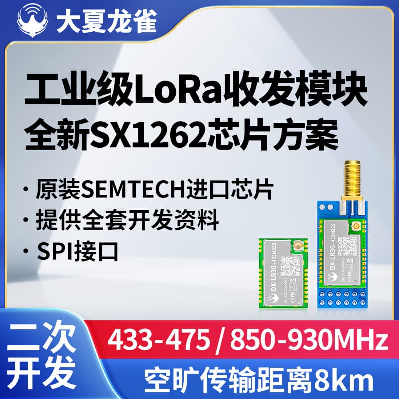 Daxialongque LoRa wireless communication module SX1262 secondary development board for transmission and reception LR30-433.