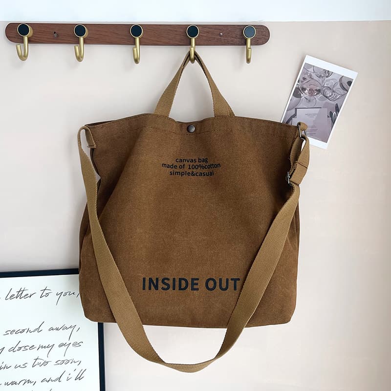 Canvas Crossbody Bag for Men, Handbag Commuter Bag Student School Canvas Bag Large Capacity Shoulder Bag