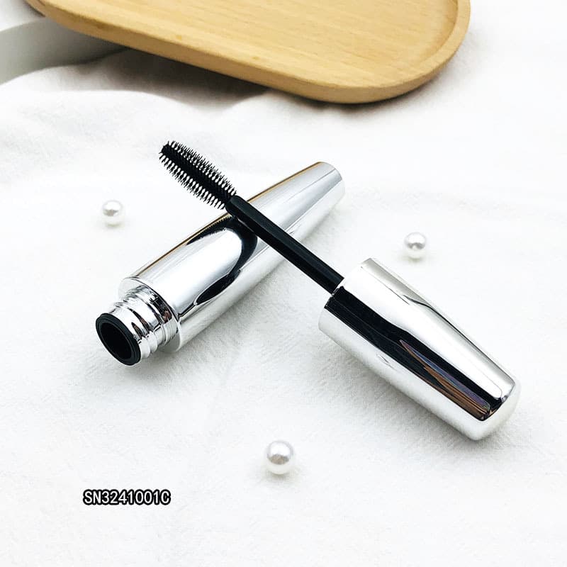 Silver Empty Mascara Tube Cosmetic Plastic Mascara Tube Eyelash Tube Growth Serum Bottle Packaging