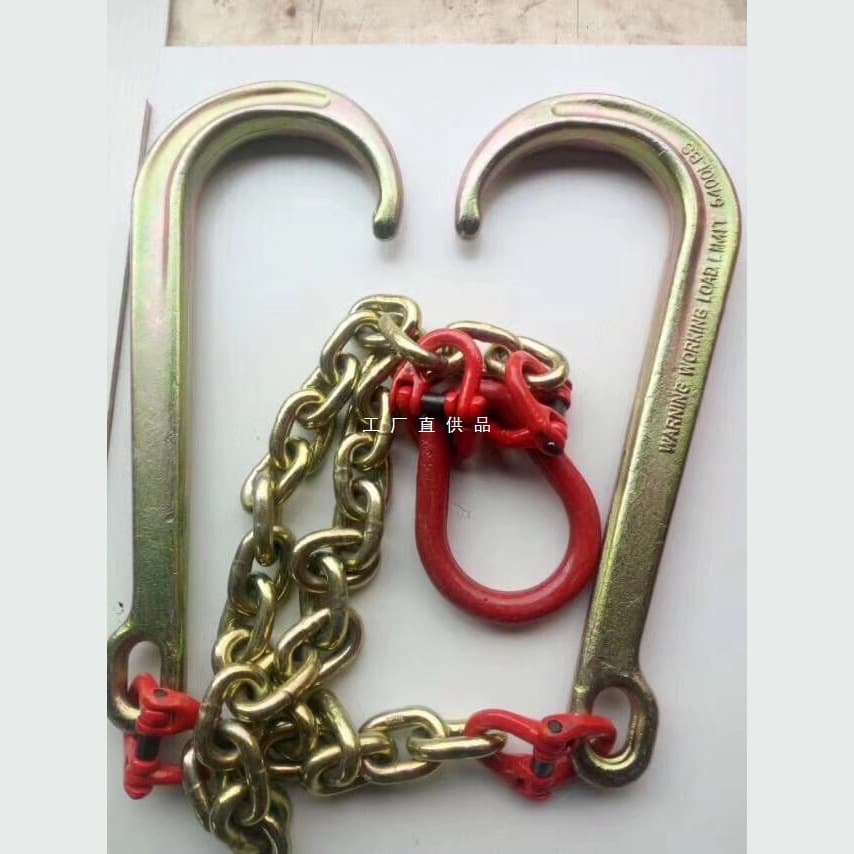 Chengli Yuehai Tow Truck Parts Double Hook Tow Hook Loquat Hook Chain Hook Tow Hook 5T Single Hook