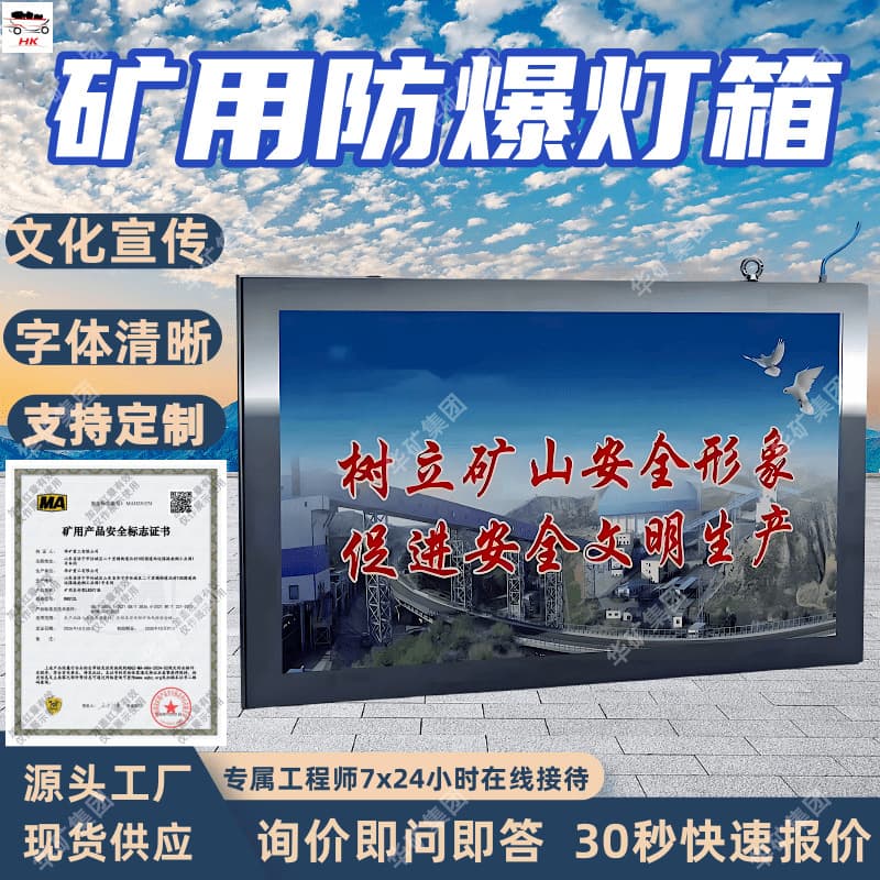 Mining Explosion-Proof Light Box: Acid and Alkali Resistant Dual-Surface LED Indicator, Model DHS12