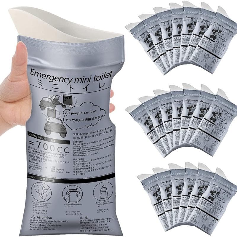 Emergency Portable Car Toilet Children's Disposable Urination Aid Unisex Travel Urinal with Solidifying Absorption