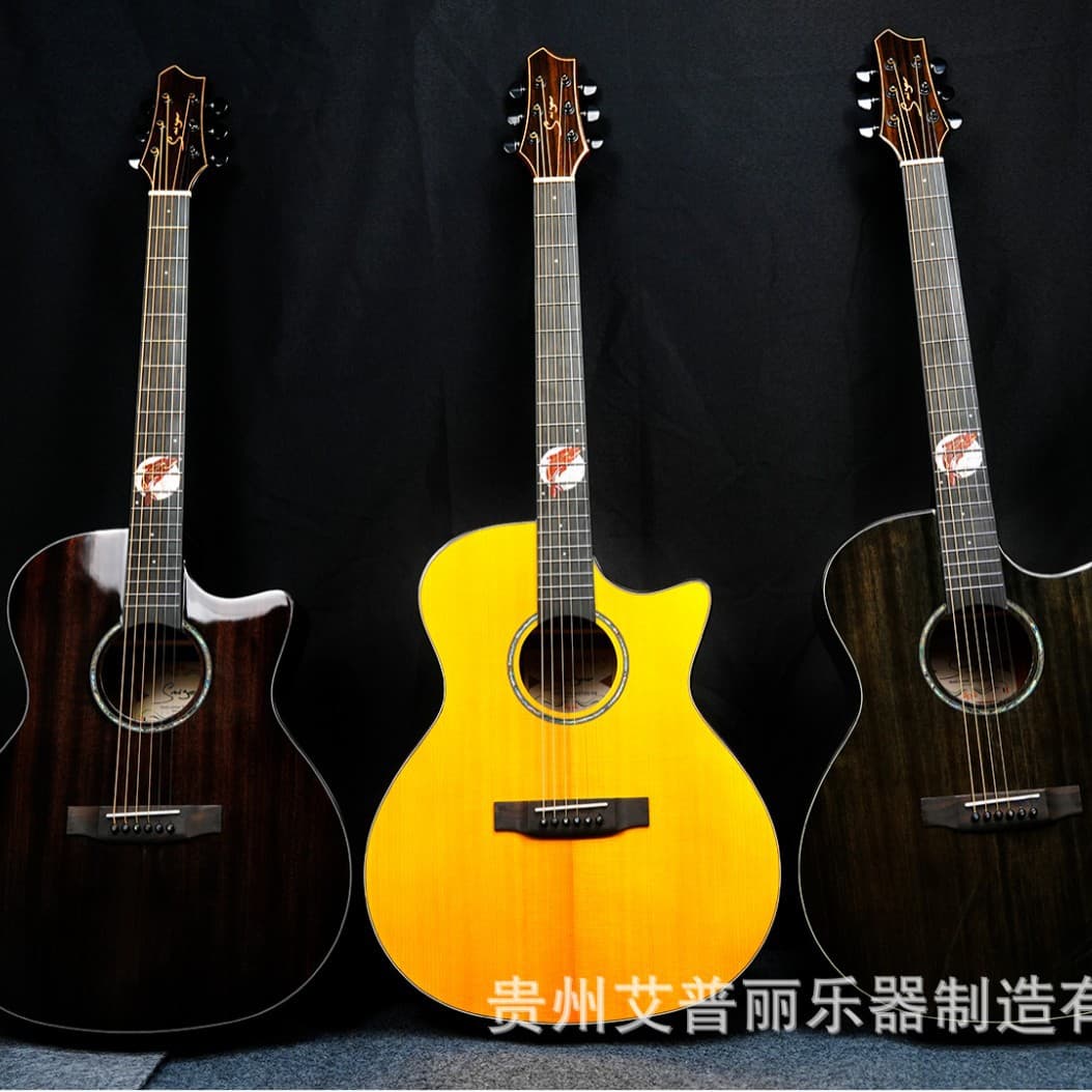 Manufacturer's spot 41-inch single-top folk guitar beginner acoustic guitar adult musical instrument folk guitar