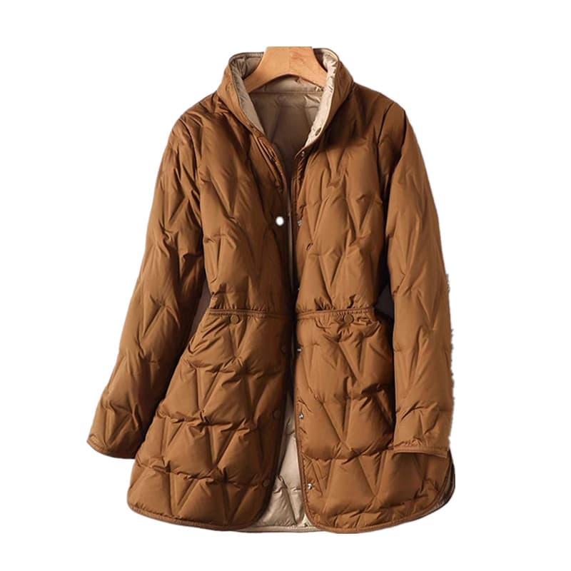 Cross-Border Winter Lightweight Down Jacket Women 2025 New Mid-Length Plus Size 200 Jin Reversible Thin Style AliExpress