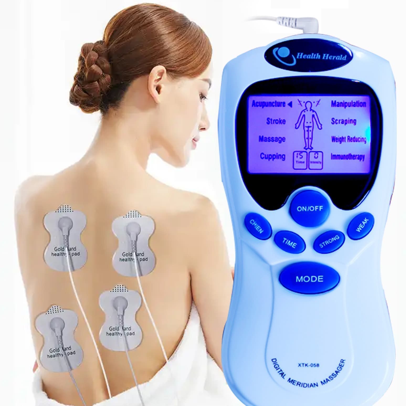 Factory Wholesale Chinese Multifunctional Full-Body Smart Digital Pulse Massager Meridian Physiotherapy Device for Home Use