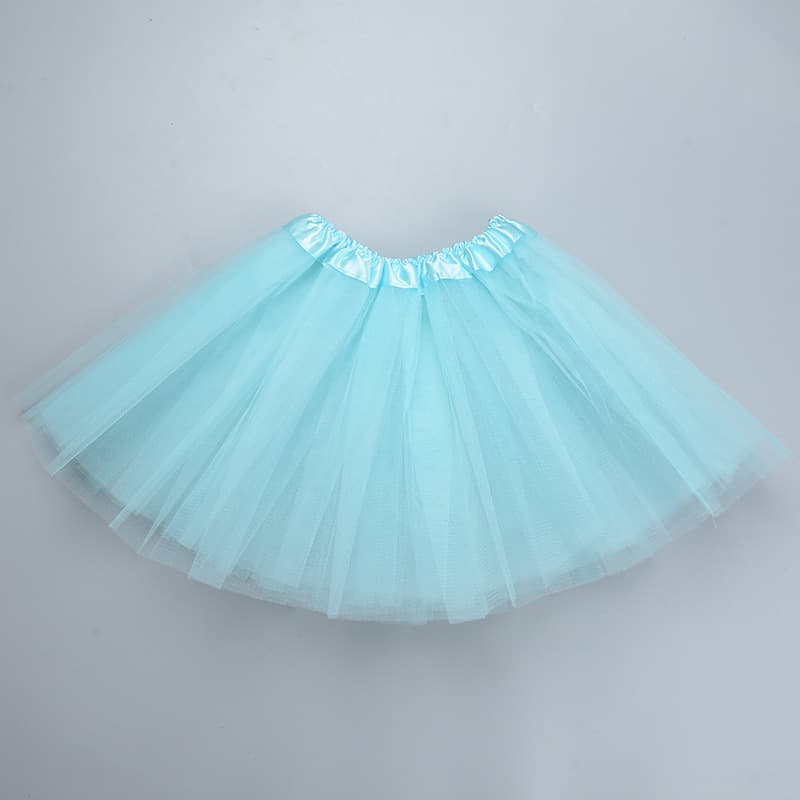 Kids Tutu Skirt Princess Sequin Three-Layer 6-Panel Mesh Half Skirt Tutu Tulle Skirt for Children
