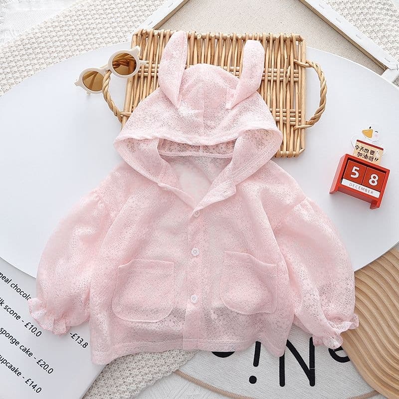 1-4 years old baby girl light and breathable small coat female baby summer air-conditioned shirt 3 girls western style jacquard sun protection clothing