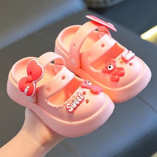 Girls' EVA Ultra-Light Croc Sandals, Summer Cute Children's Soft Sole Non-Slip Baby Girl Sandals, Cross-Border Drop Shipping