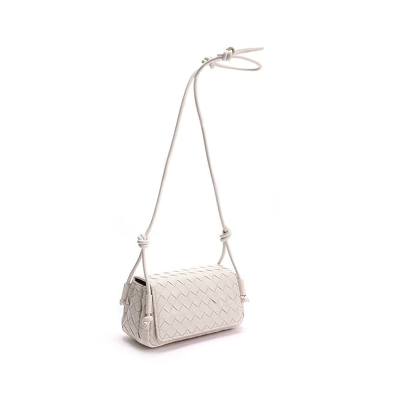 2026 Handwoven Bag Mobile Phone Bag Small Square Bag Women's Cowhide Casual Fashion Shoulder Bag Versatile Shoulder Crossbody Bag