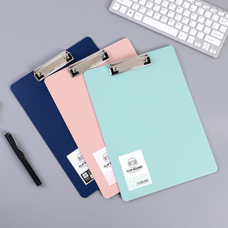 A4 foam folder in Morandi color, multifunctional single clip for office stationery, exam paper clipboards, and student exam use.