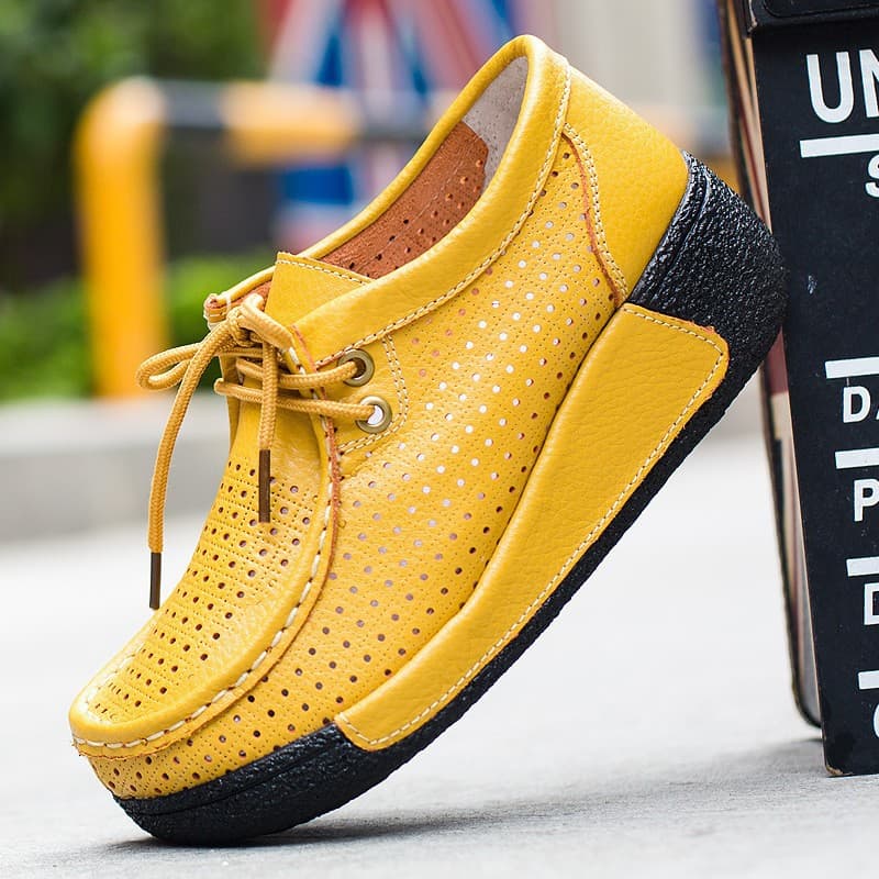 Cross-border wholesale women's single shoes dropshipping shoes large size middle-aged women's shoes mother shoes leather shoes 2025 spring