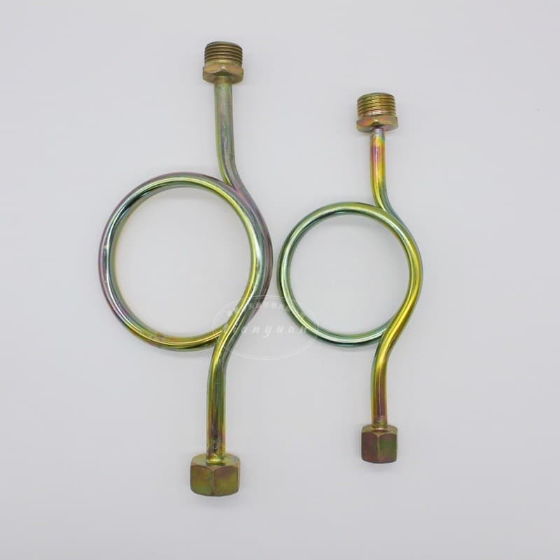 Pressure gauge iron surface elbow, iron pressure gauge buffer tube, pressure gauge condenser tube, galvanized surface elbow, high pressure resistance